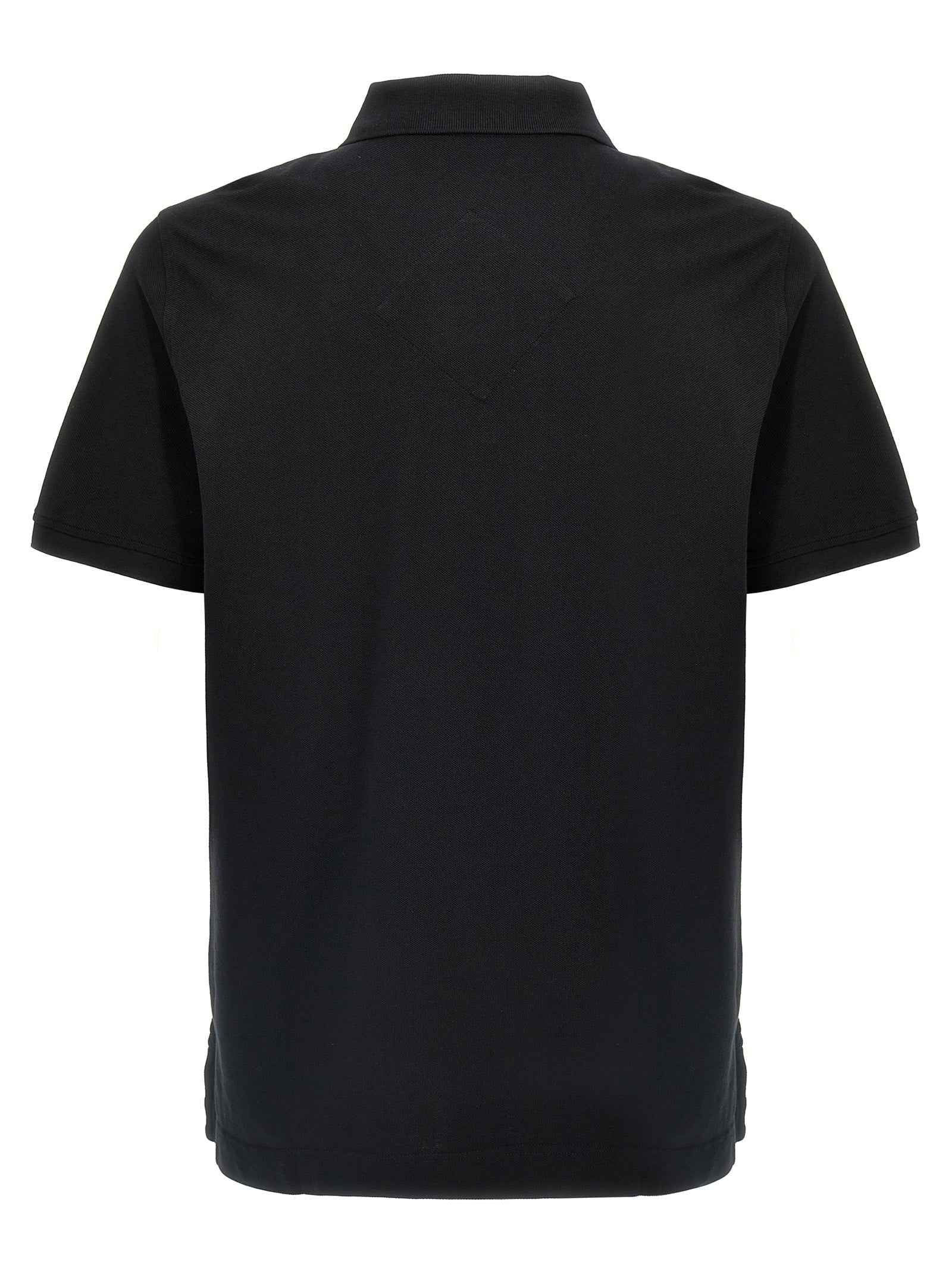 Black Cotton Polo Shirt