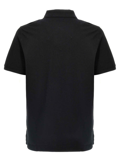 Black Cotton Polo Shirt