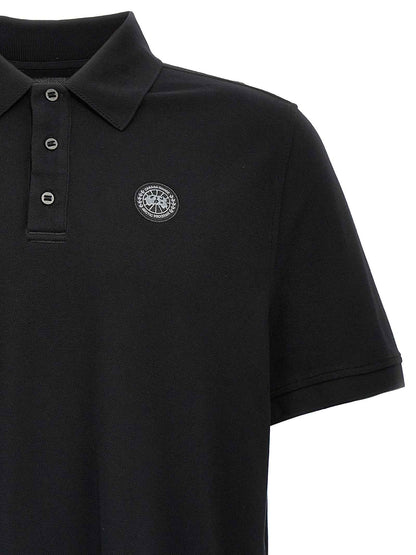 Black Cotton Polo Shirt