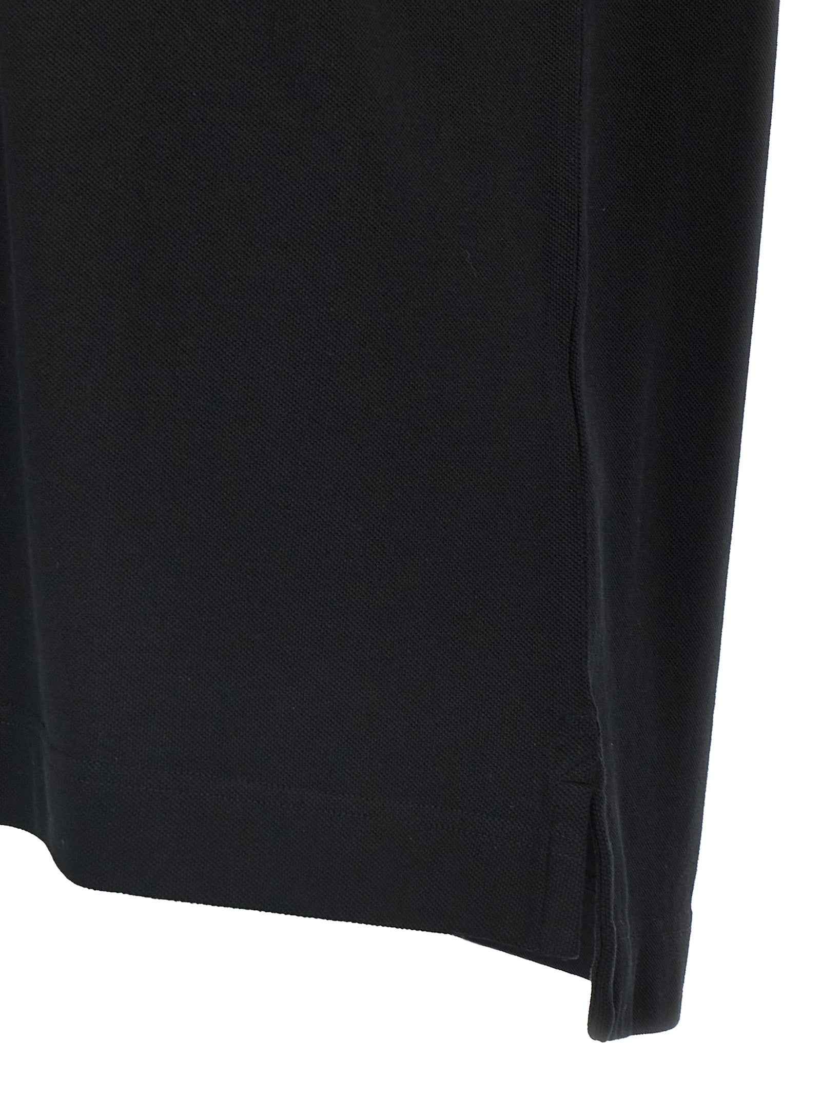 Black Cotton Polo Shirt