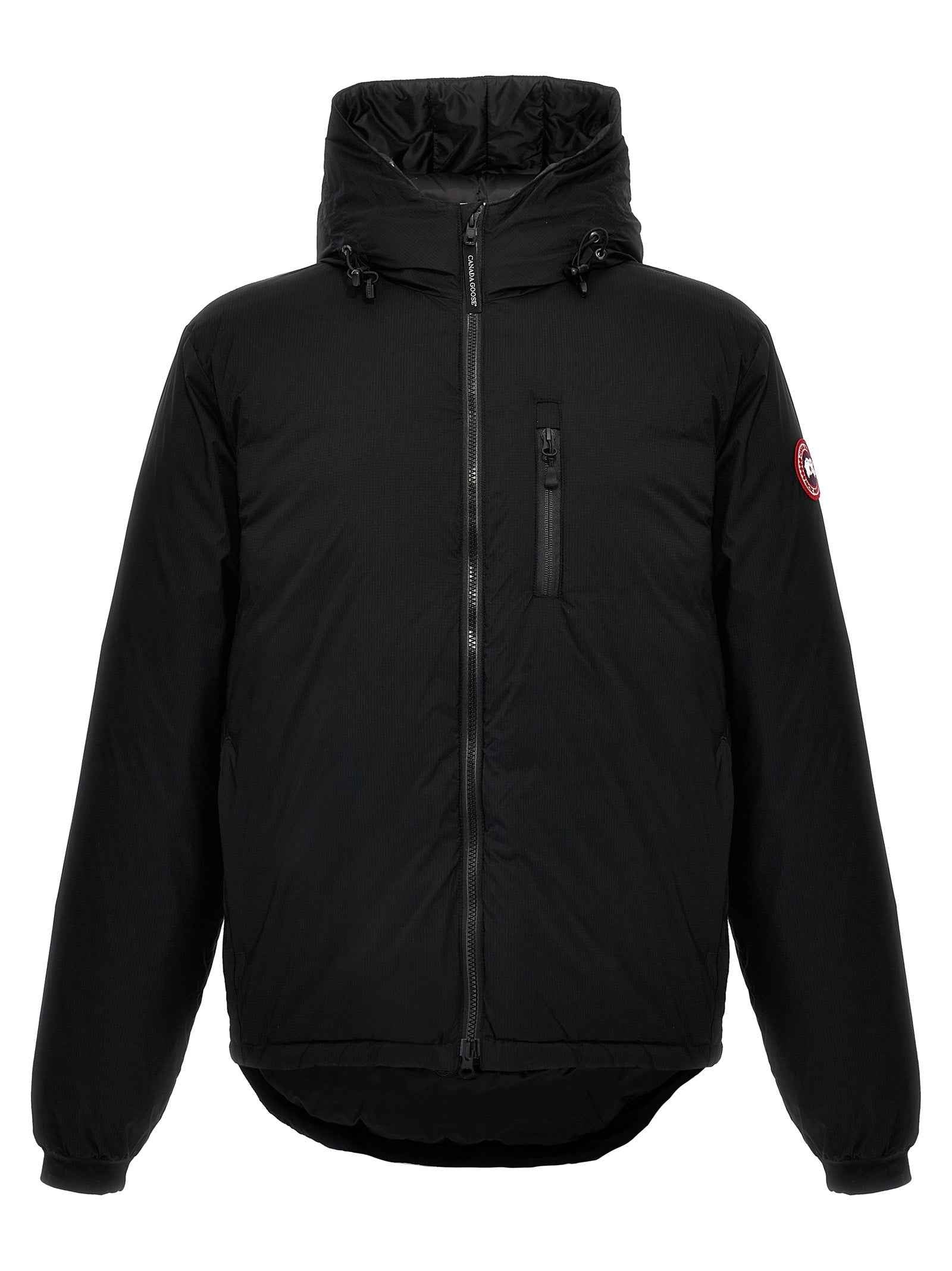 Black Polyester Shell Jacket