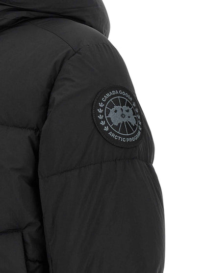 Black Polyamide Full-Length Jacket