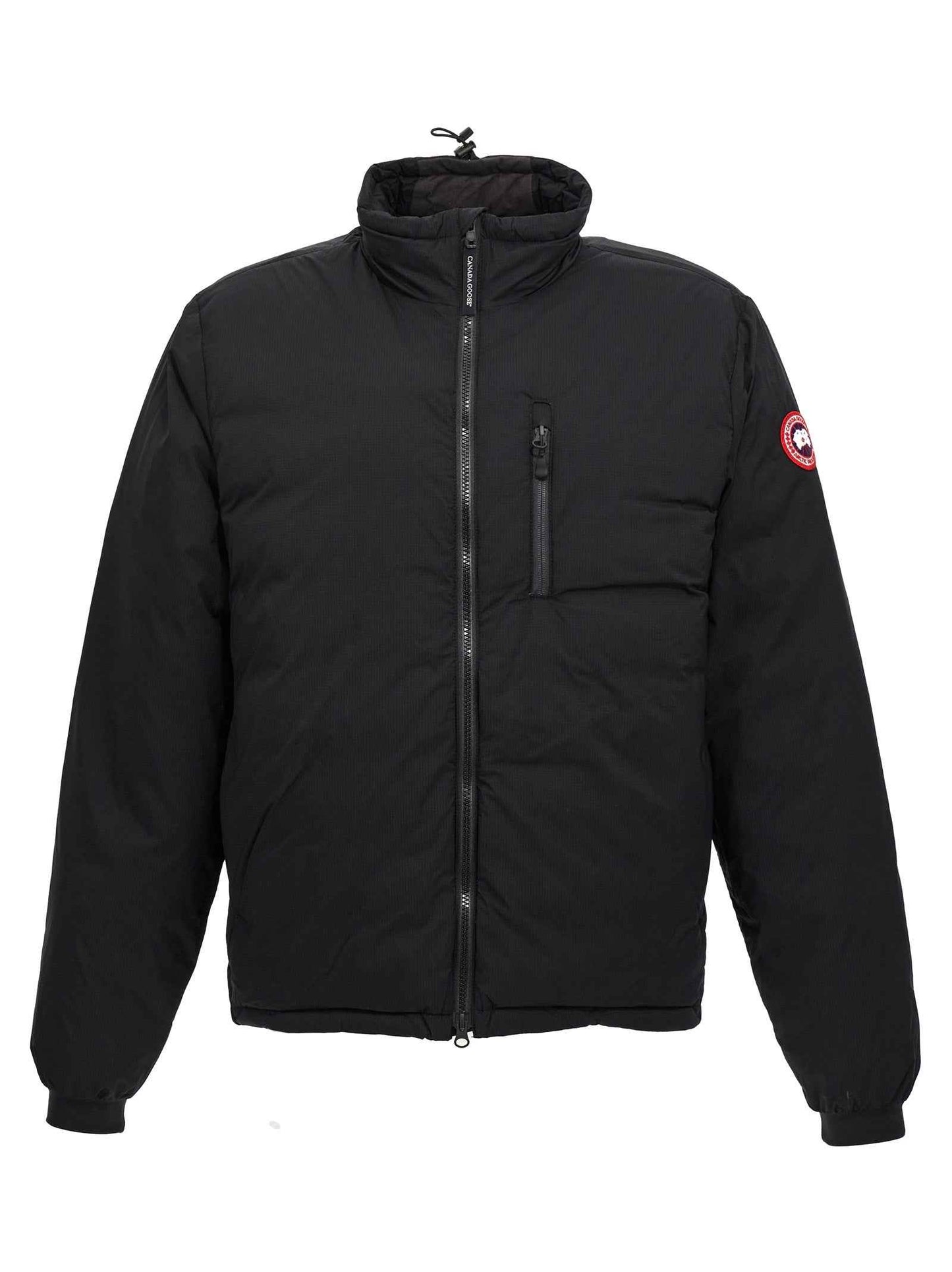 Black Polyester Shell Jacket