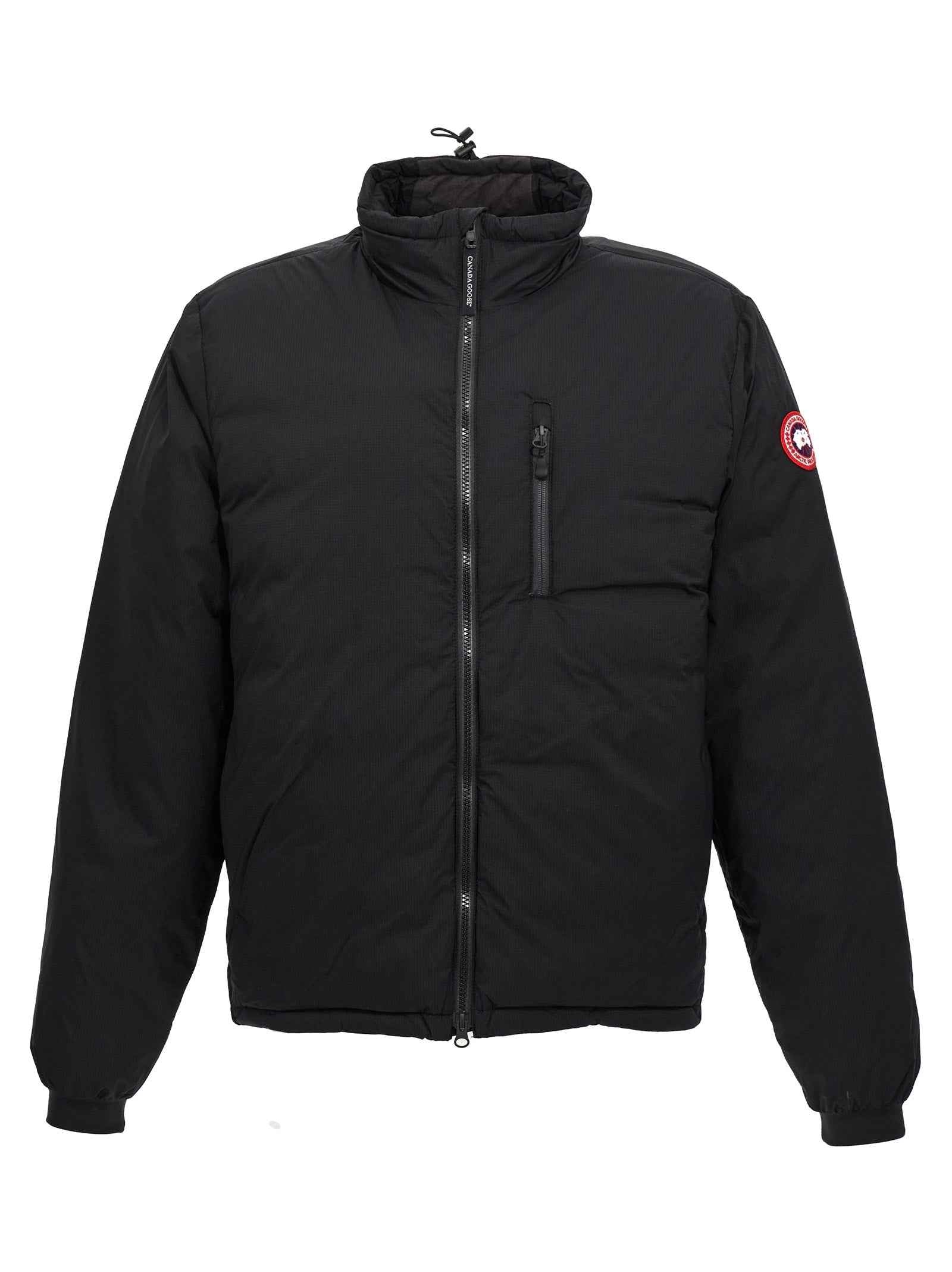Black Polyester Shell Jacket