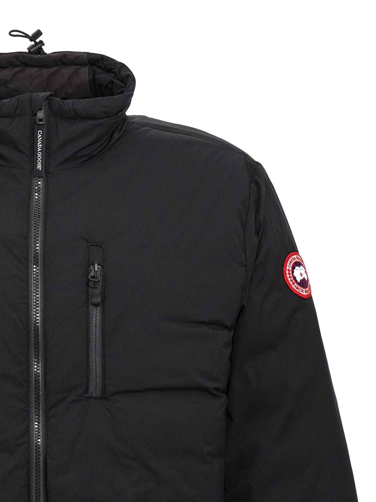 Black Polyester Shell Jacket