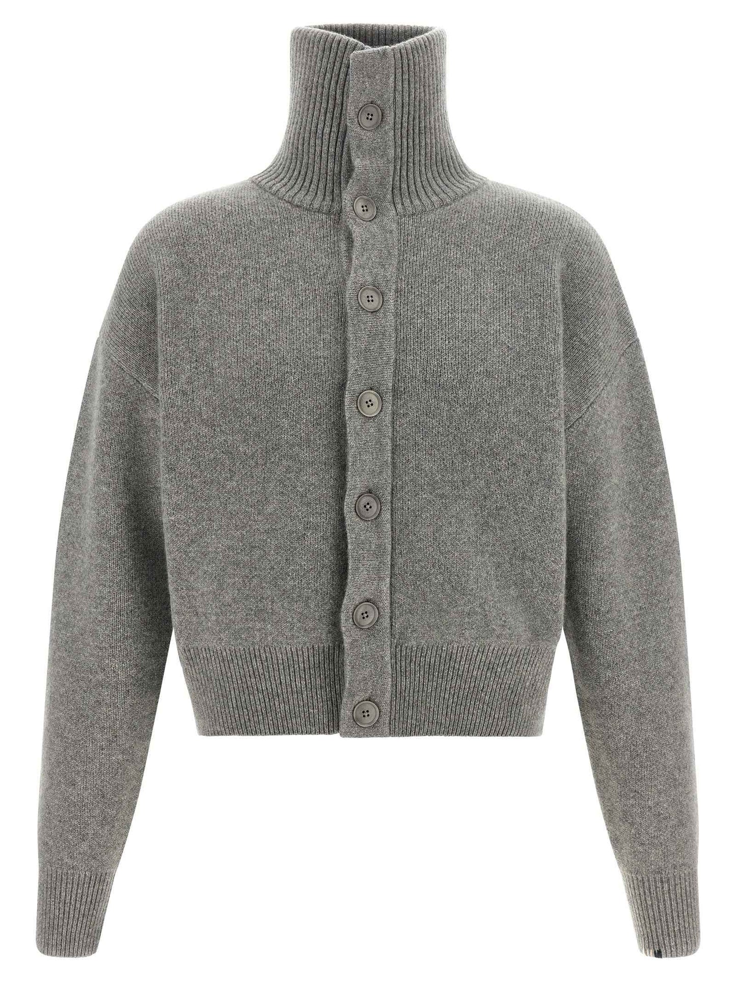 Gray Cashmere Cardigan