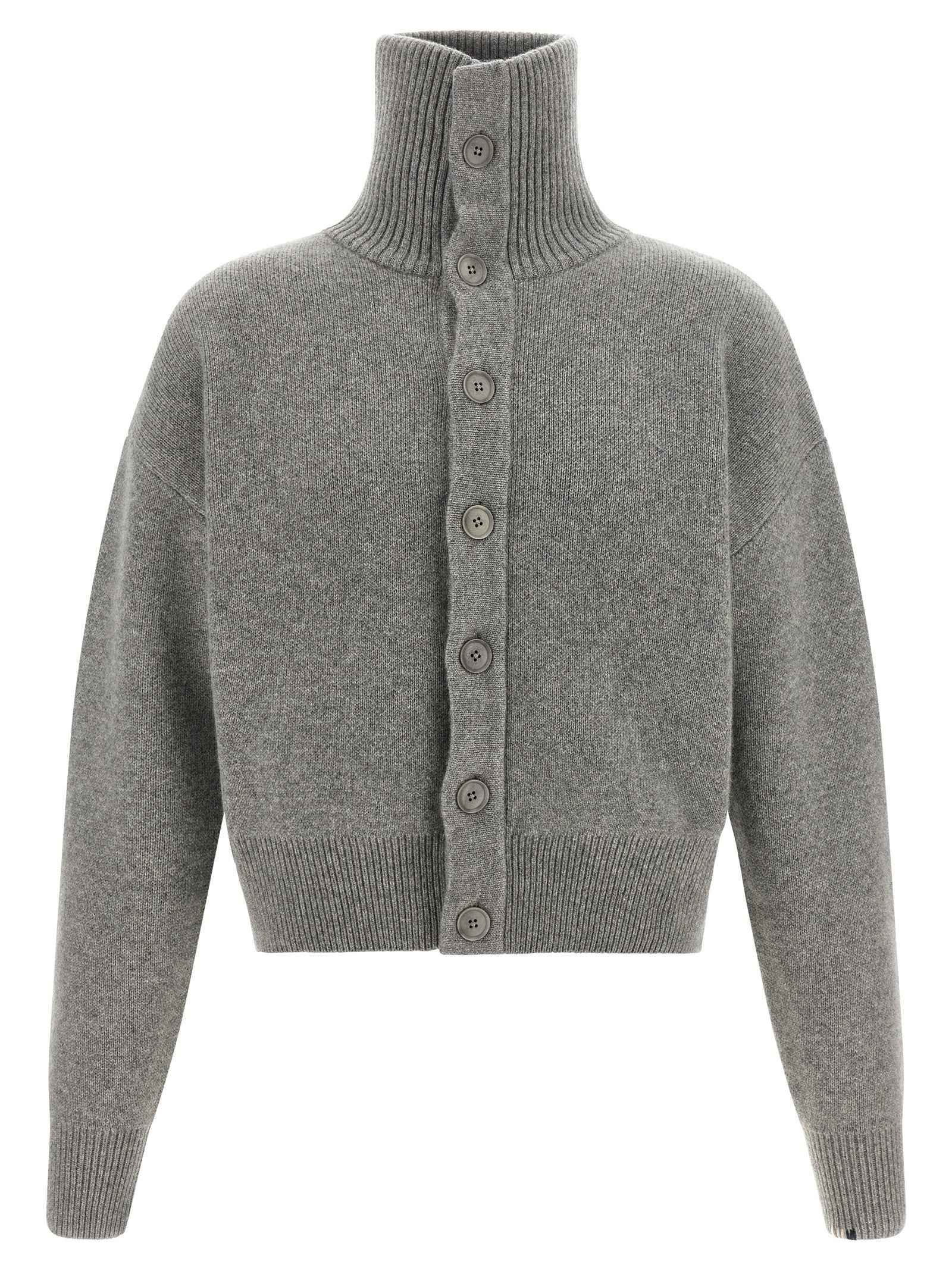Gray Cashmere Cardigan
