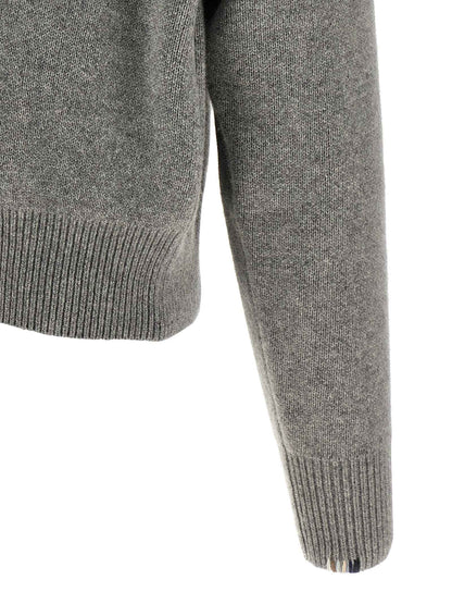 Gray Cashmere Cardigan