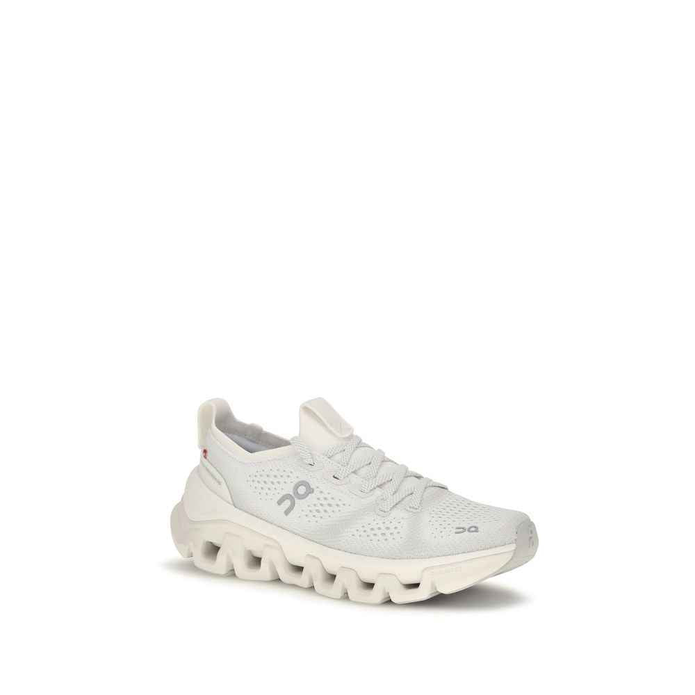 White Fabric Athletic Sneakers