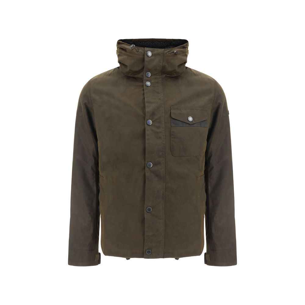 Bicolor Cotton Shell Jacket