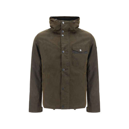 Bicolor Cotton Shell Jacket
