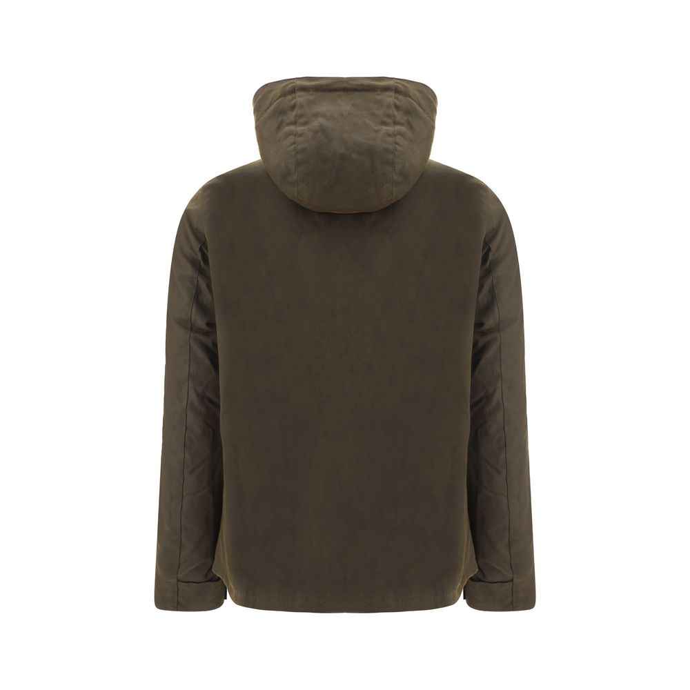 Bicolor Cotton Shell Jacket