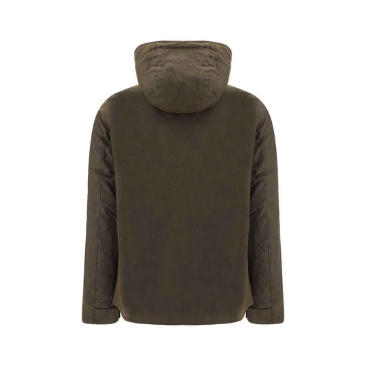 Bicolor Cotton Shell Jacket