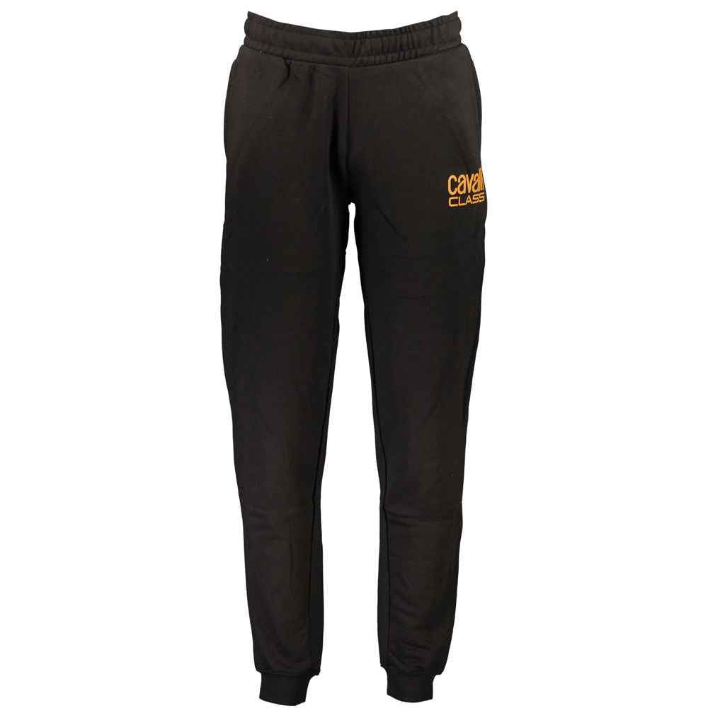 Black Cotton Men's Trousers