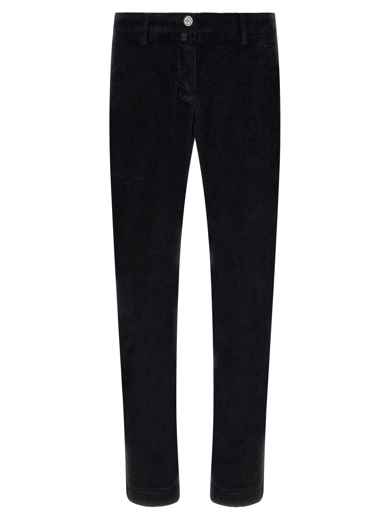 Black Cotton Chino Pants