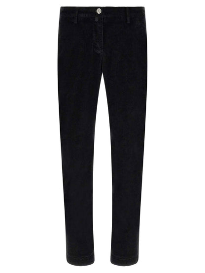 Black Cotton Chino Pants