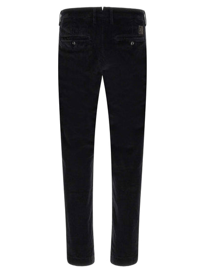 Black Cotton Chino Pants
