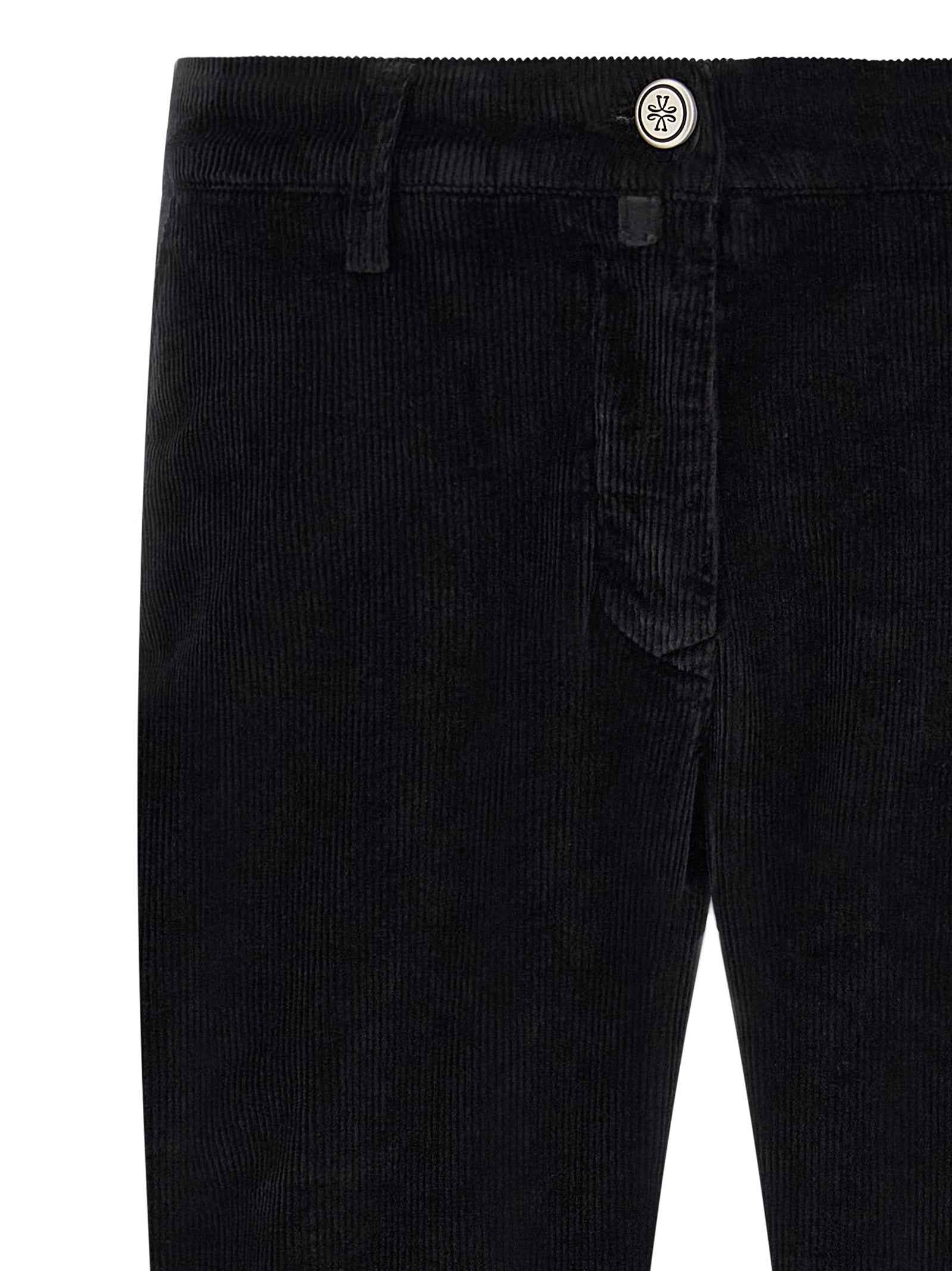 Black Cotton Chino Pants