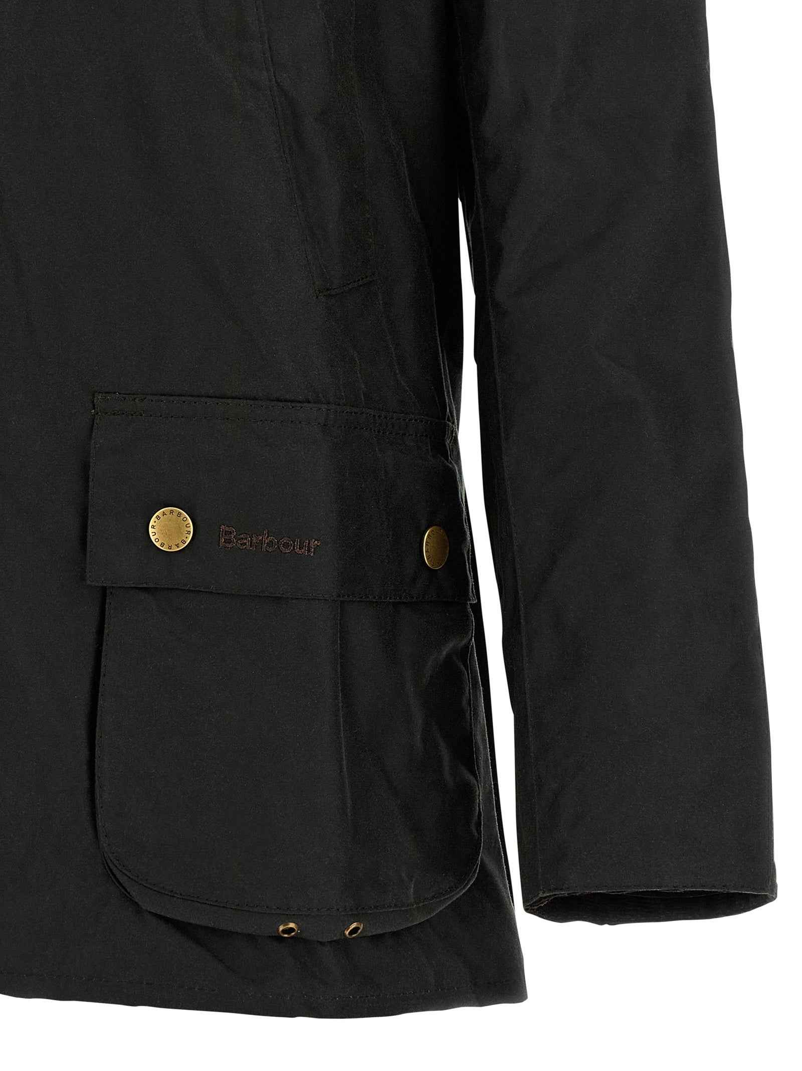 Bicolor Cotton Shell Jacket