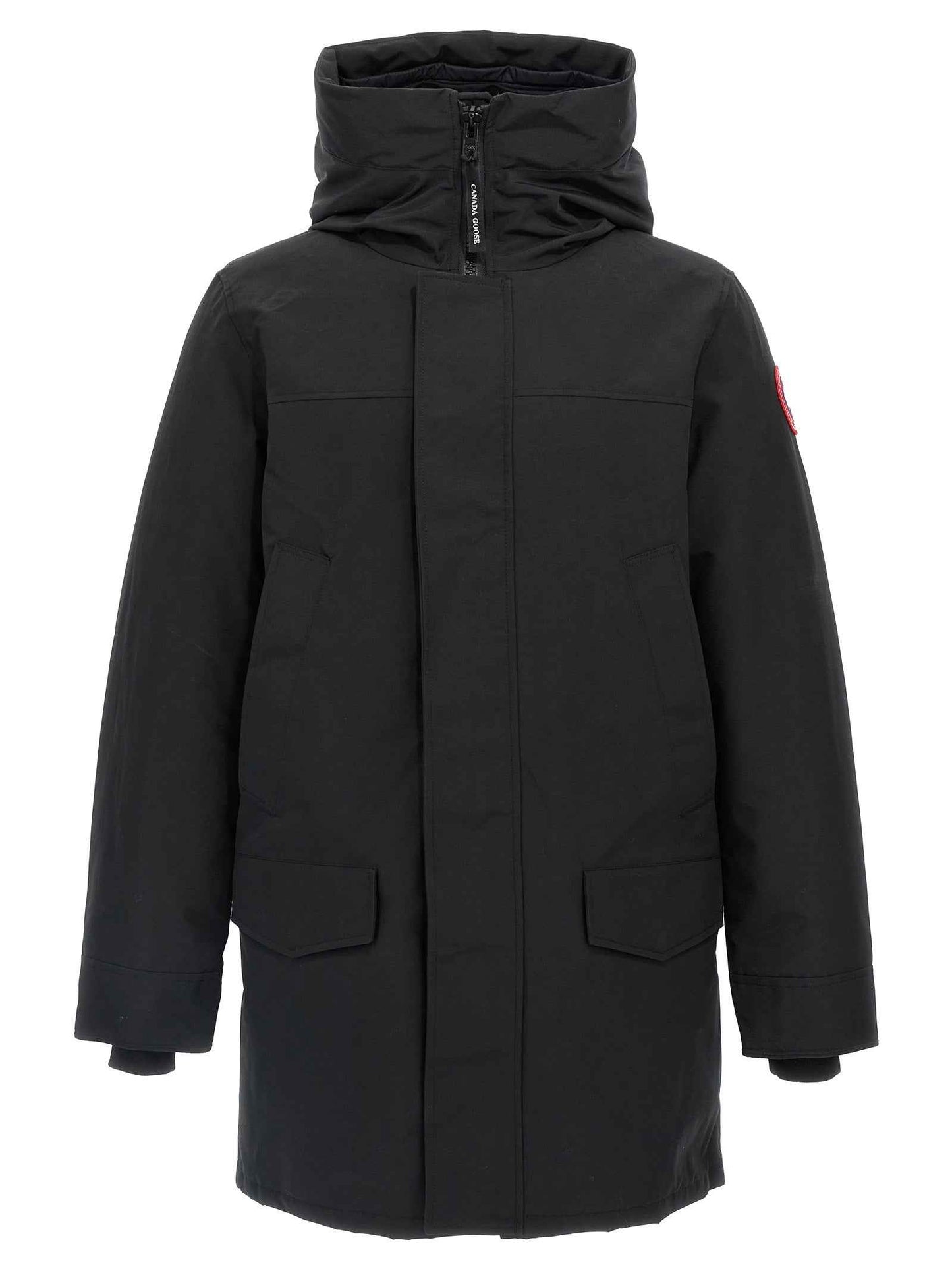 Black Polyester Parka