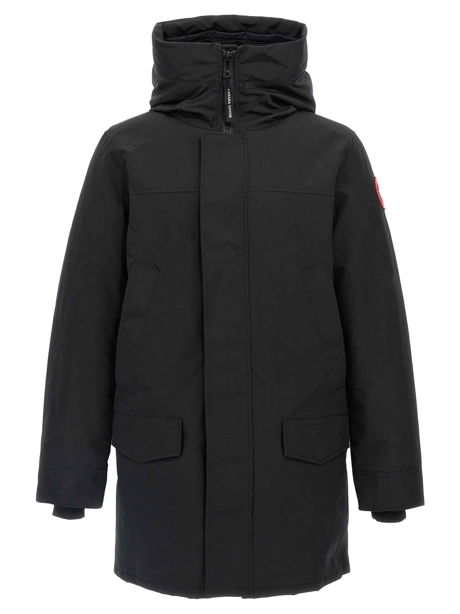 Black Polyester Parka