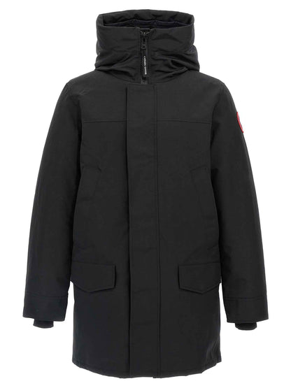 Black Polyester Parka