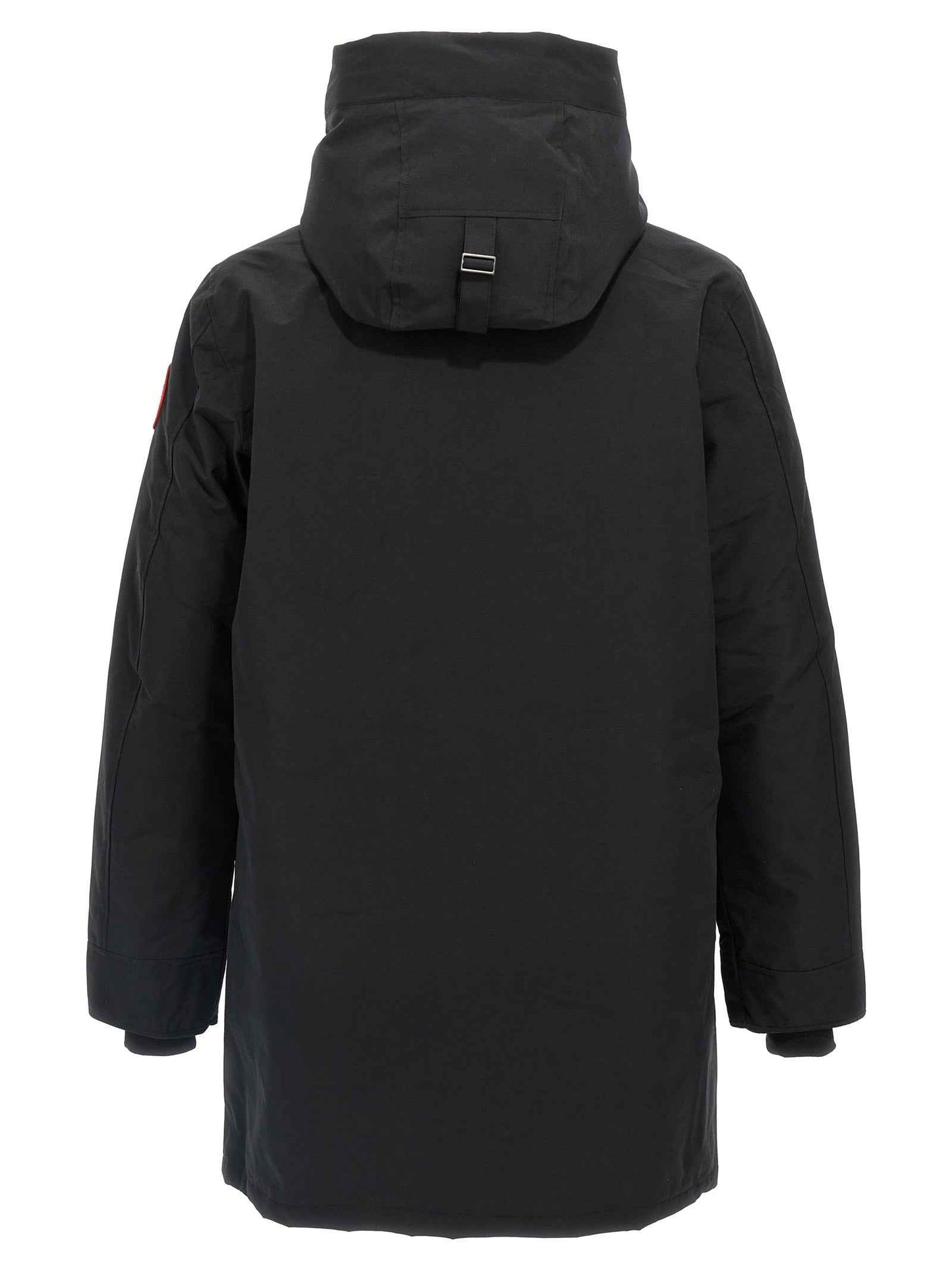 Black Polyester Parka