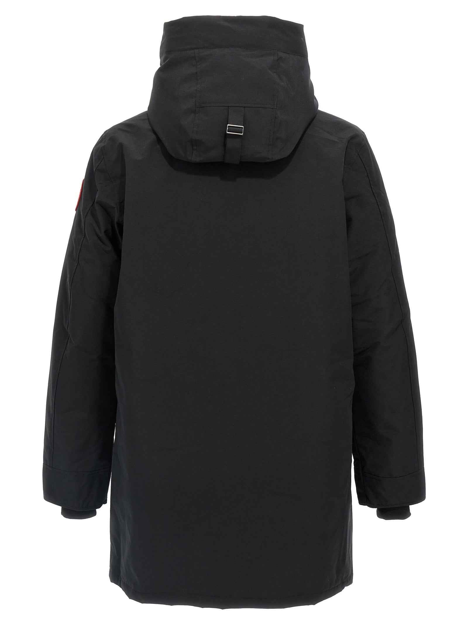 Black Polyester Parka