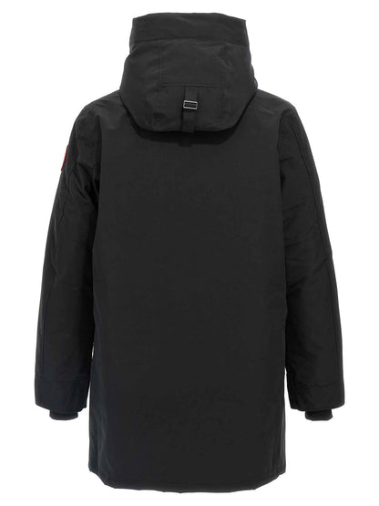Black Polyester Parka