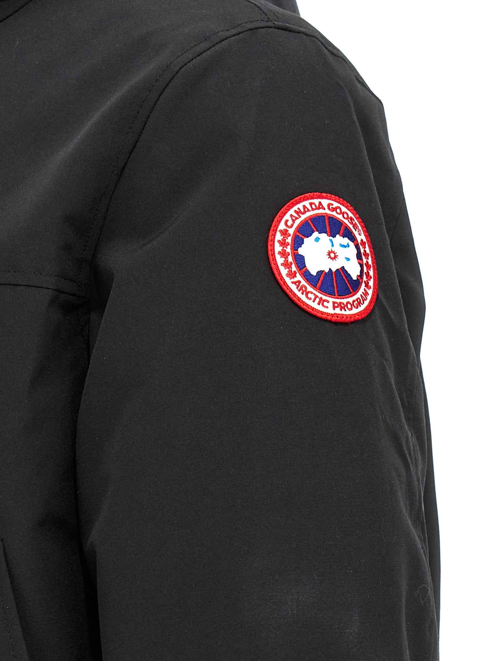 Black Polyester Parka