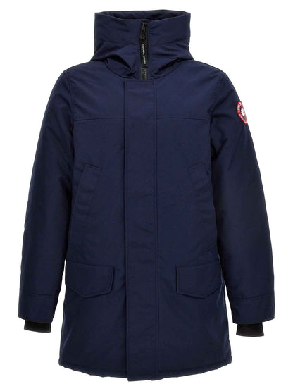Blue Polyester Parka