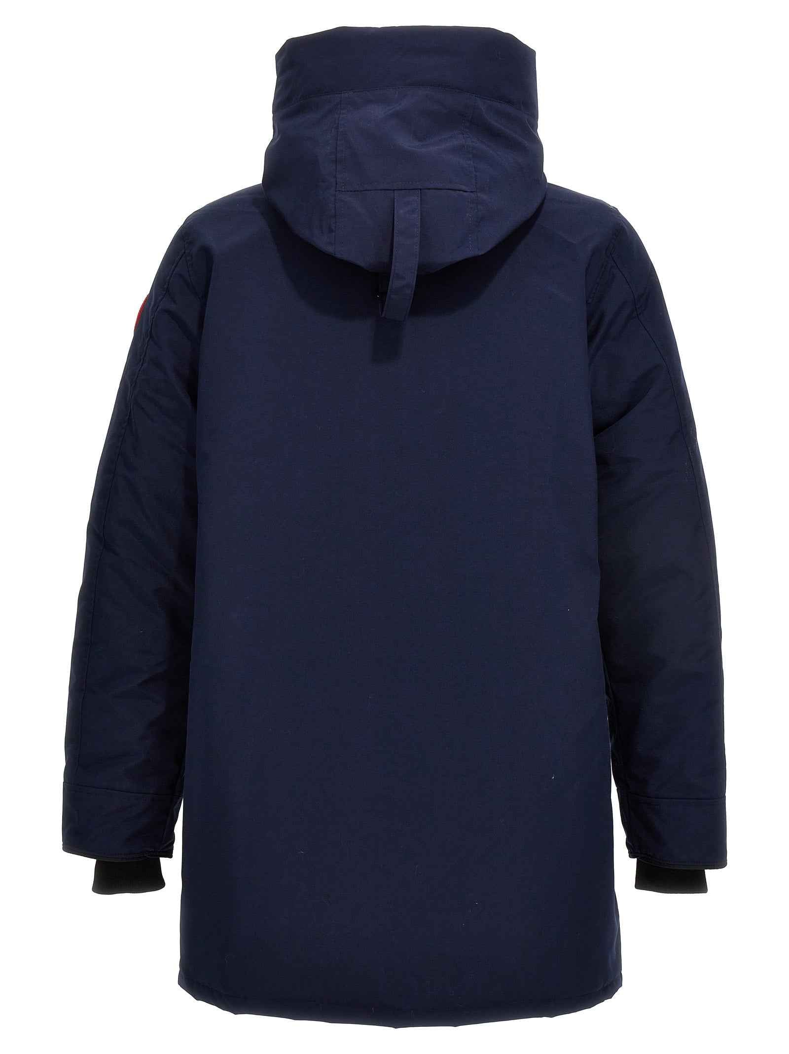 Blue Polyester Parka