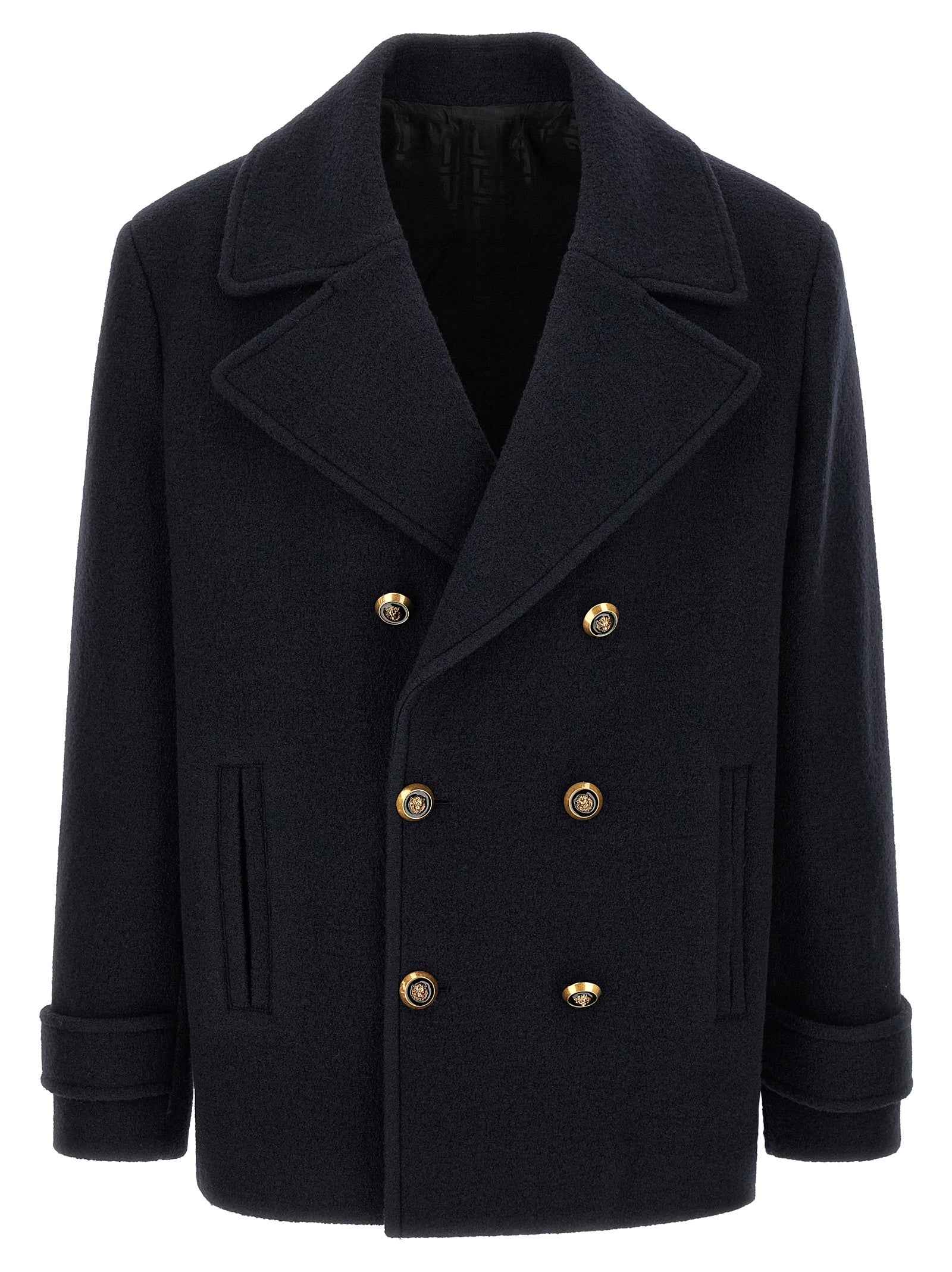 Blue Virgin Wool Coat