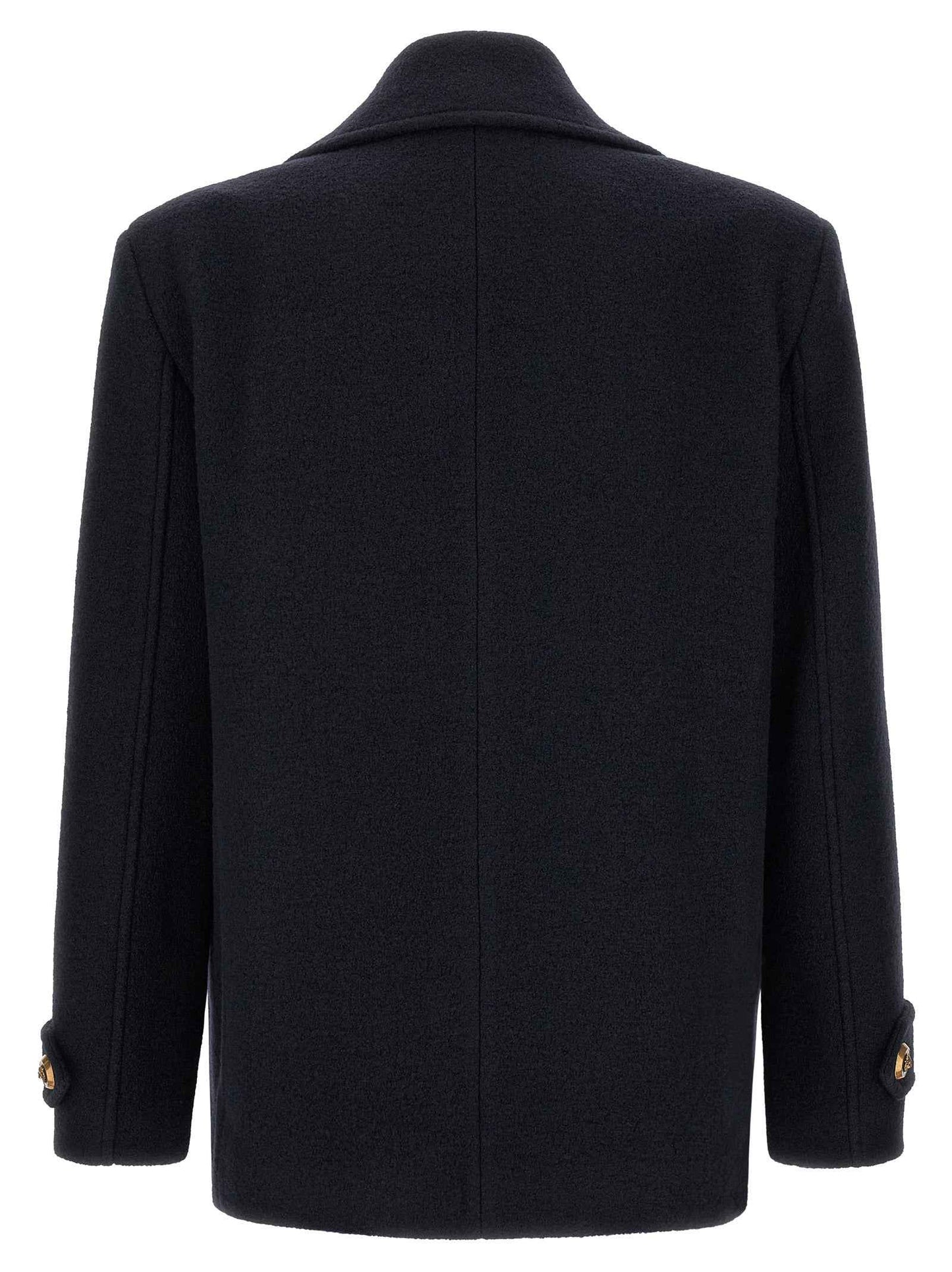 Blue Virgin Wool Coat