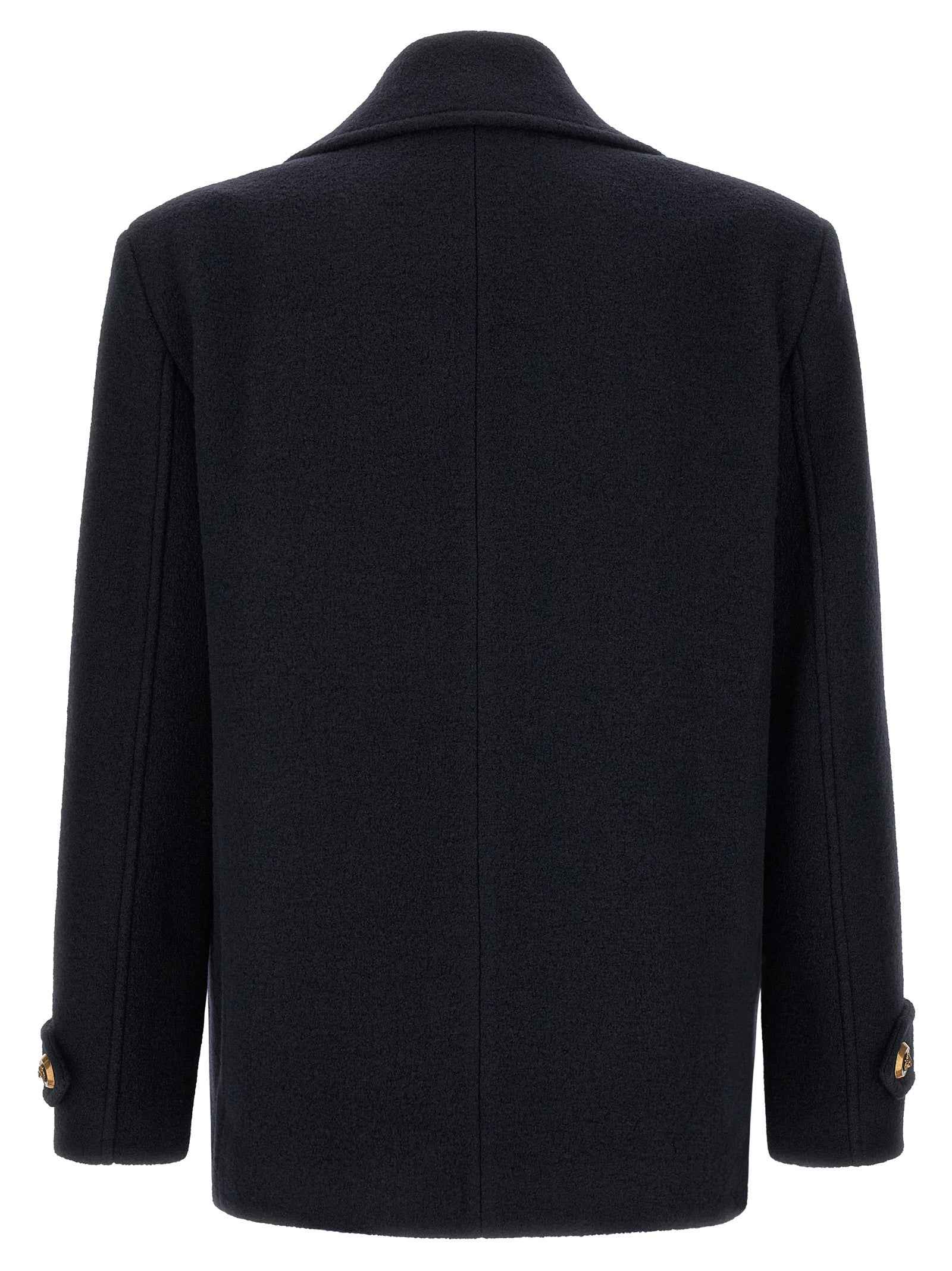 Blue Virgin Wool Coat