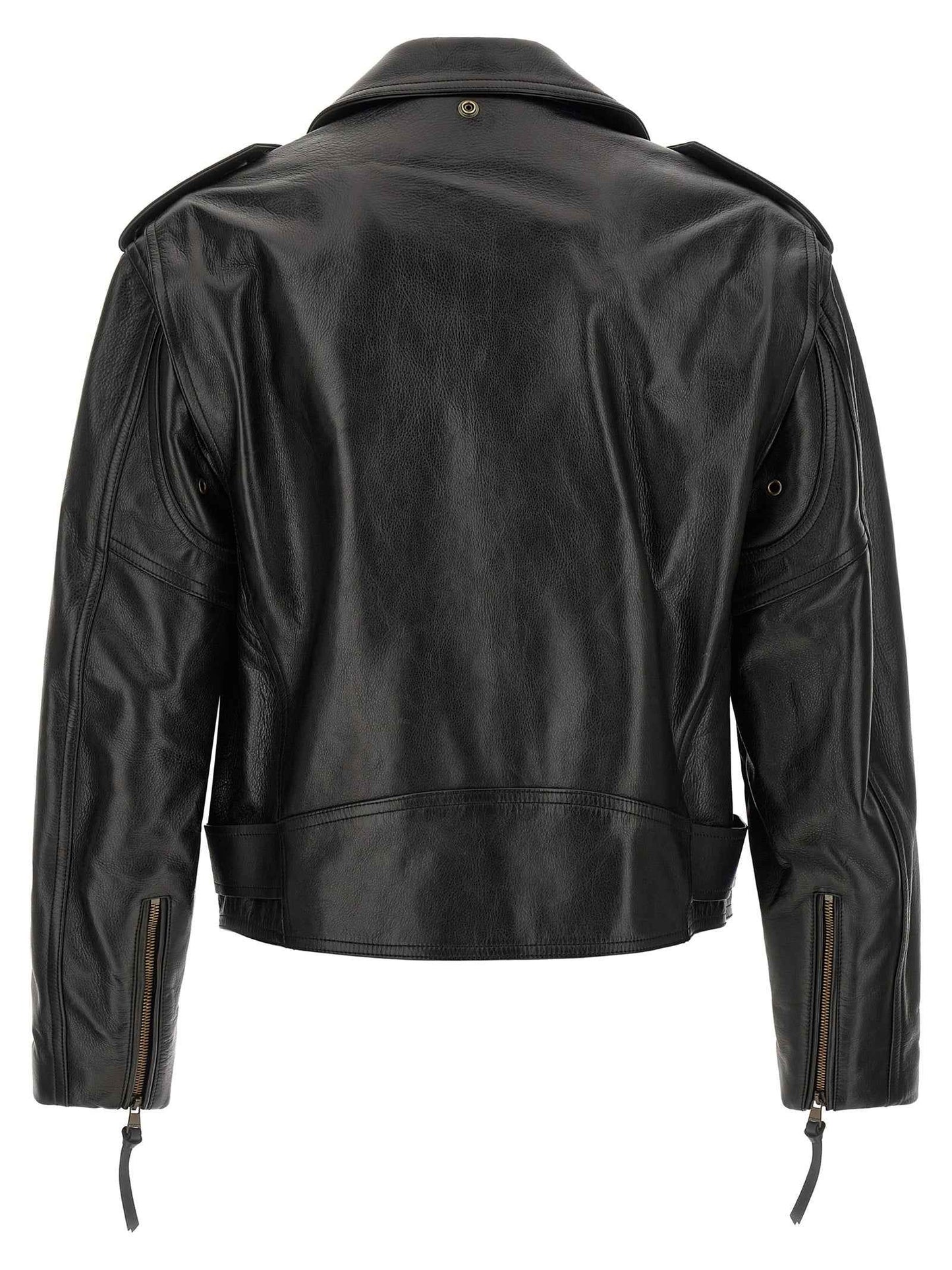 Black Calfskin Leather Jacket