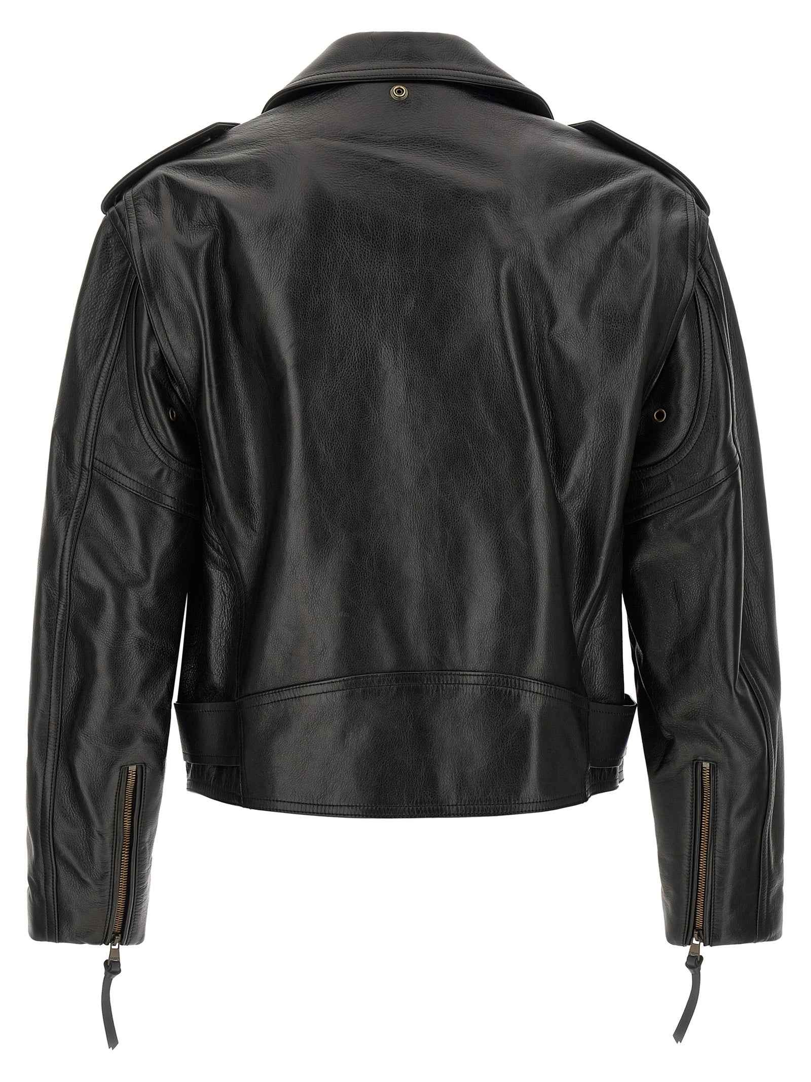 Black Calfskin Leather Jacket