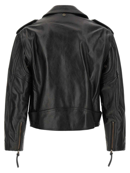 Black Calfskin Leather Jacket