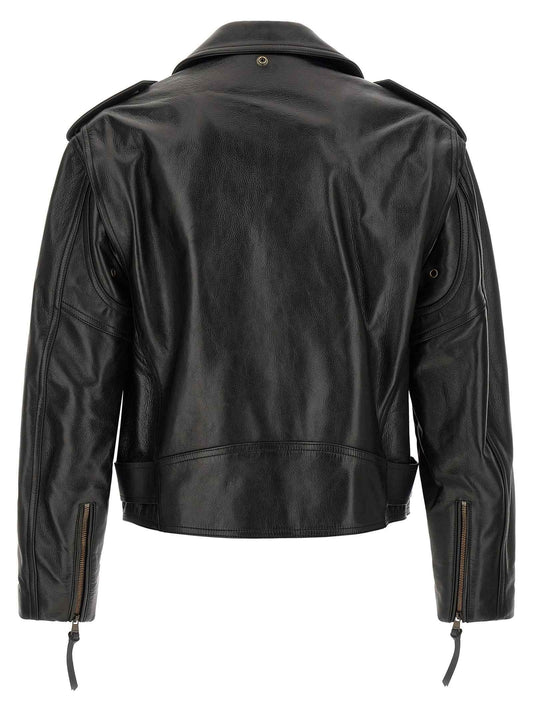 Black Calfskin Leather Jacket