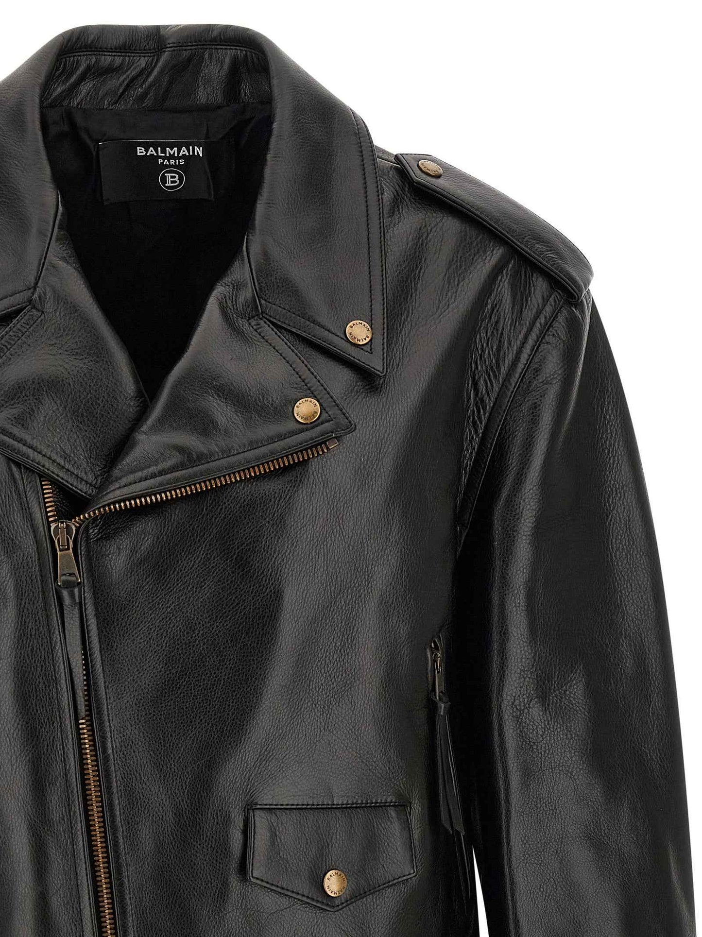 Black Calfskin Leather Jacket