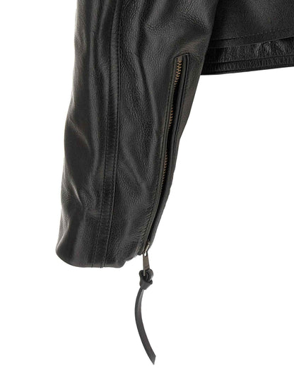 Black Calfskin Leather Jacket