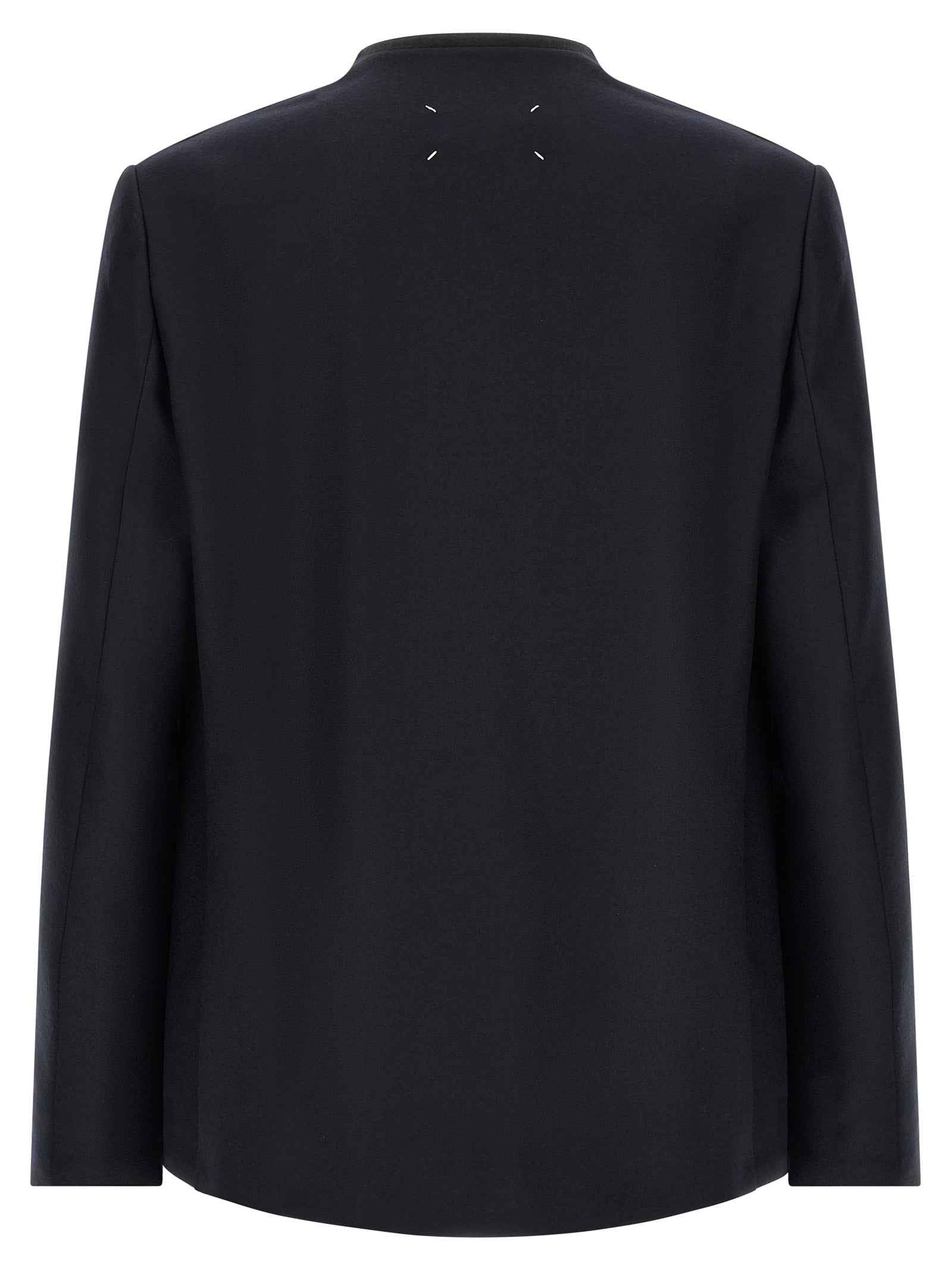 Blue Virgin Wool Blazer