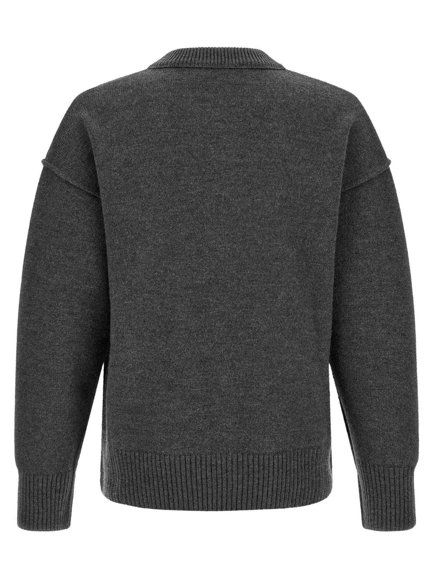 Gray Wool Cardigan