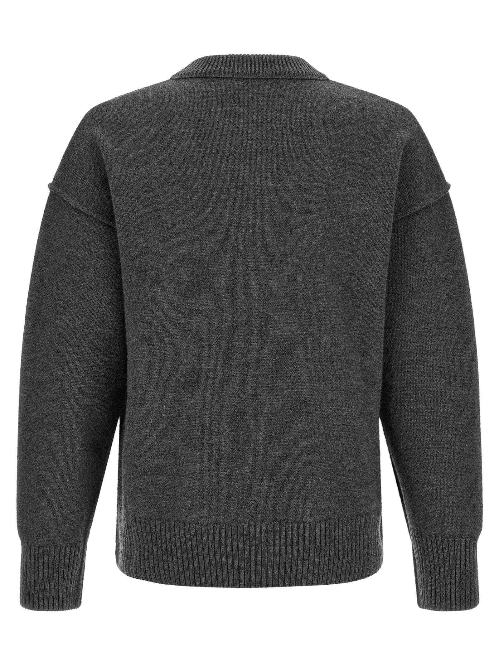Gray Wool Cardigan