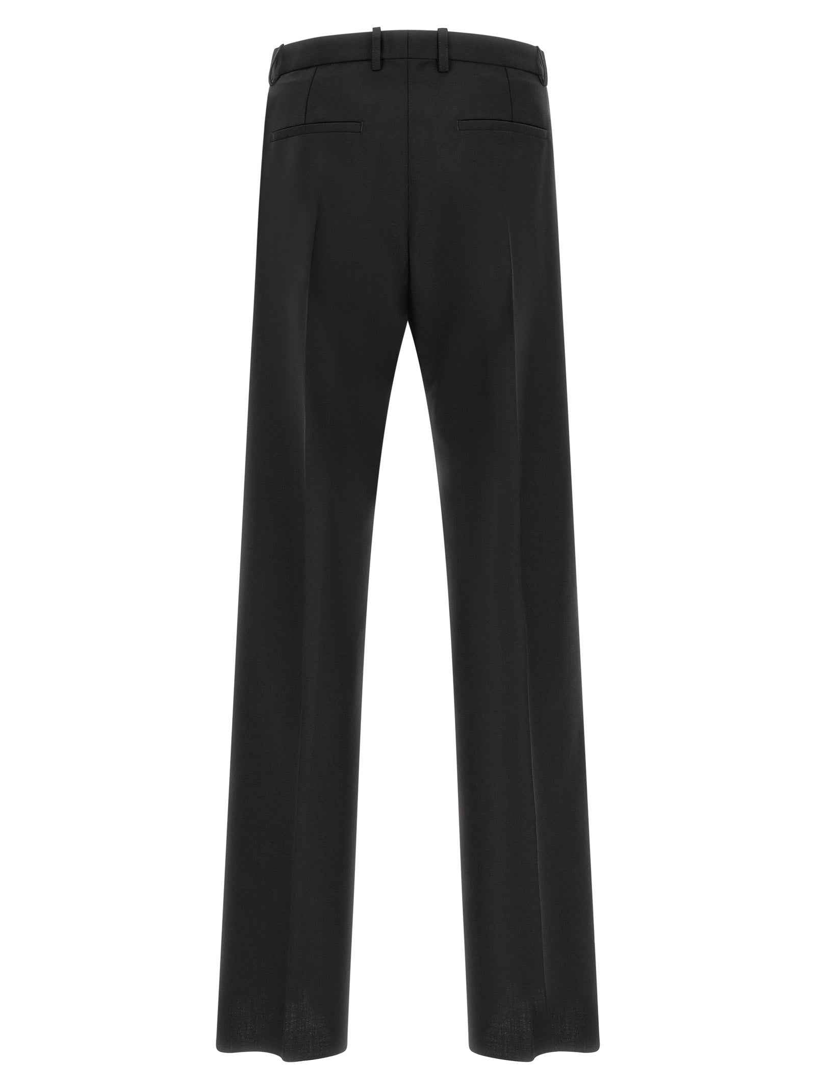 Black Virgin Wool Dress Pants