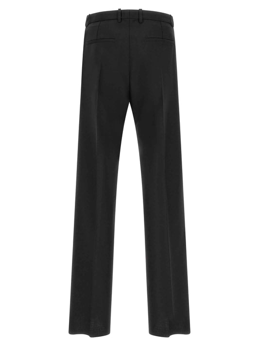 Black Virgin Wool Dress Pants