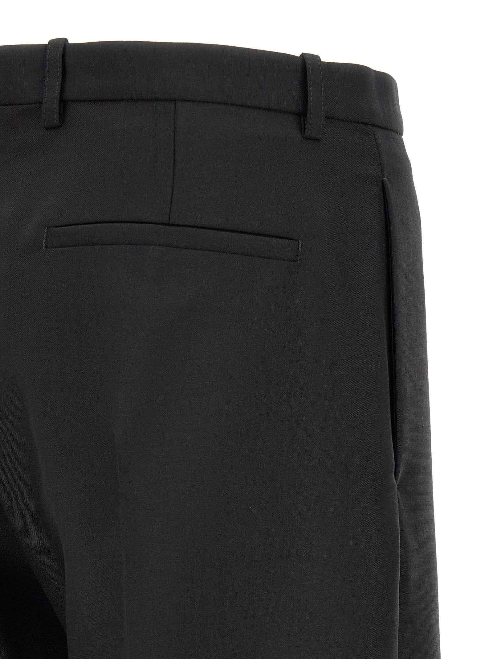 Black Virgin Wool Dress Pants