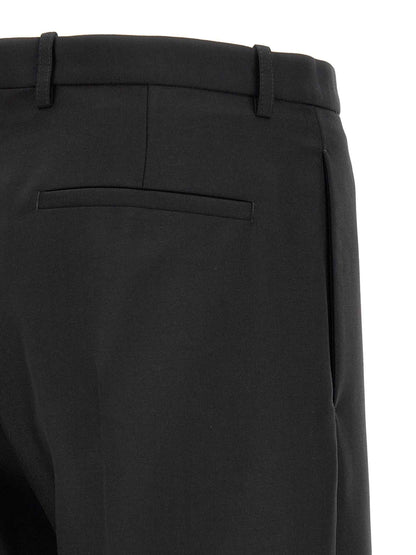 Black Virgin Wool Dress Pants