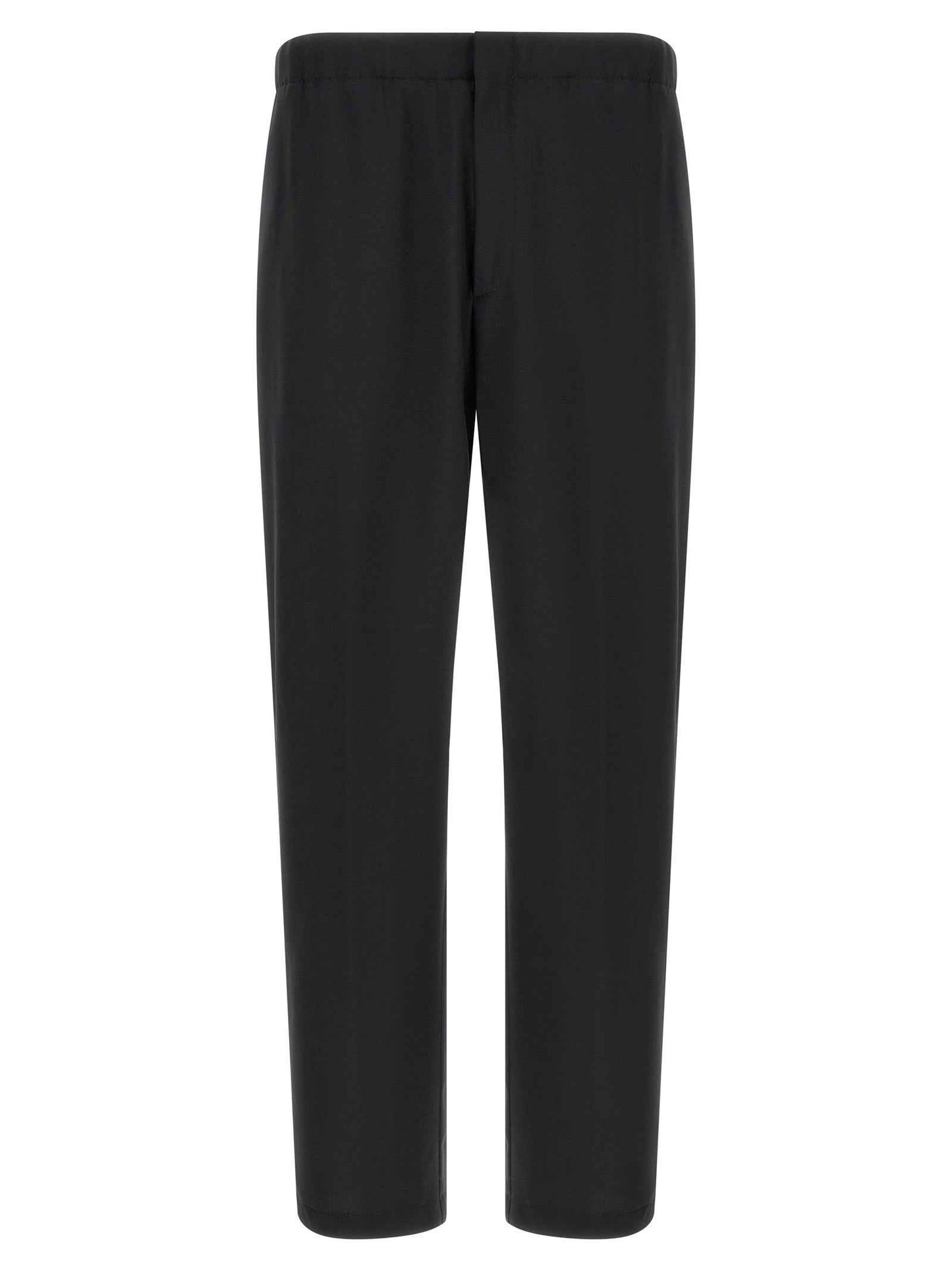 Black Virgin Wool Dress Pants