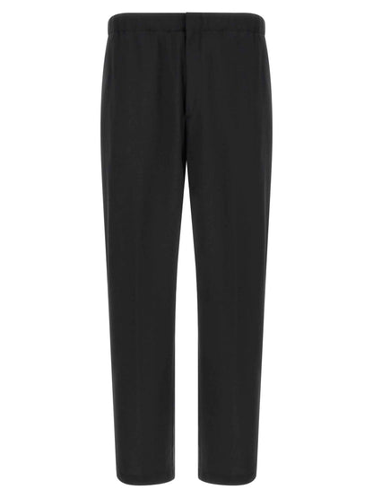 Black Virgin Wool Dress Pants